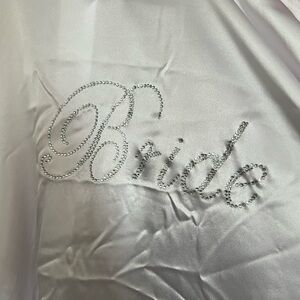 White Satin Bride Robe